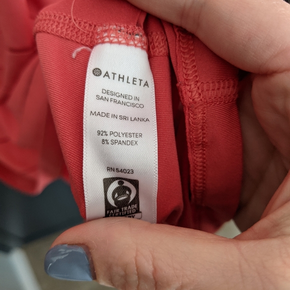 Athleta coral tank top, size Medium - Picture 3 of 3